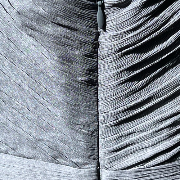 J Crew Silk Chiffon Grey Dress - Picture 7 of 14